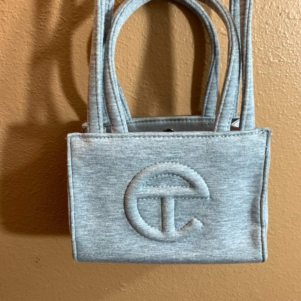 UGG X Telfar Gray Fleece Small Shopping Bag